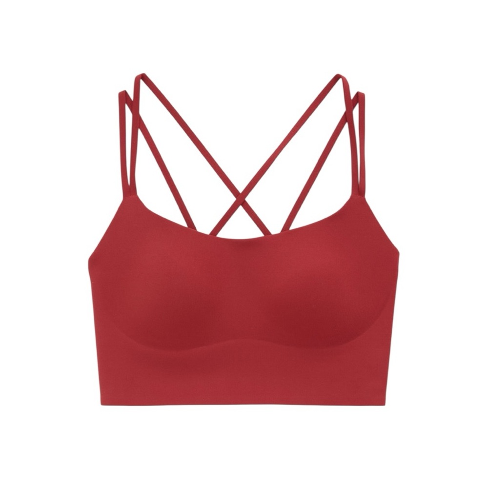 NWT Aerie Offline Real Me Hold Up Red Strappy Sports Bra Size XL - Picture 4 of 6